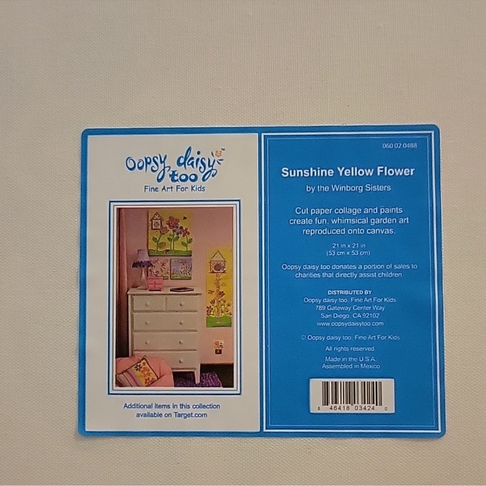 3 PC Oopsie Daisy Too - Colorful Floral Canvas Art Set - Picture 8 of 8